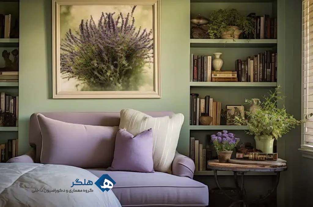 30ایده رنگ بنفش و هماهنگی رنگها با رنگ بنفش در دکوراسیون داخلی - نمونه 10