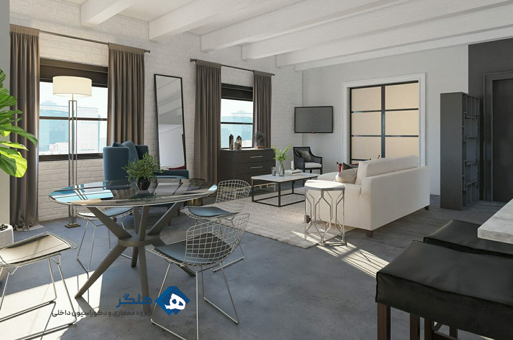 چیدمان پذیرایی خانه های کوچک