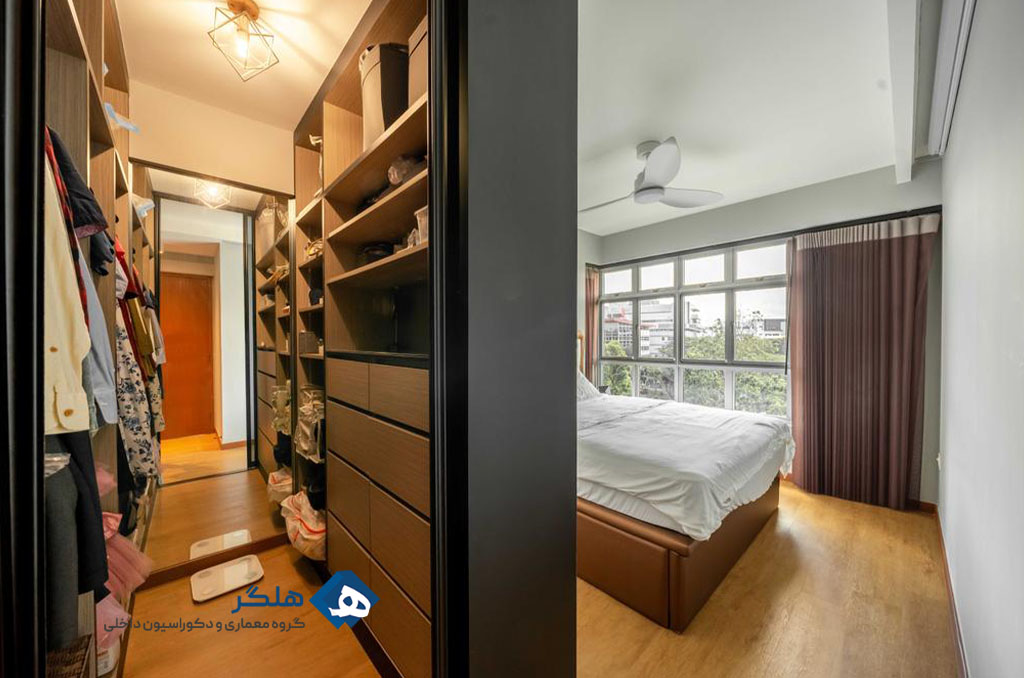 مبلمان در اتاق خواب کوچک