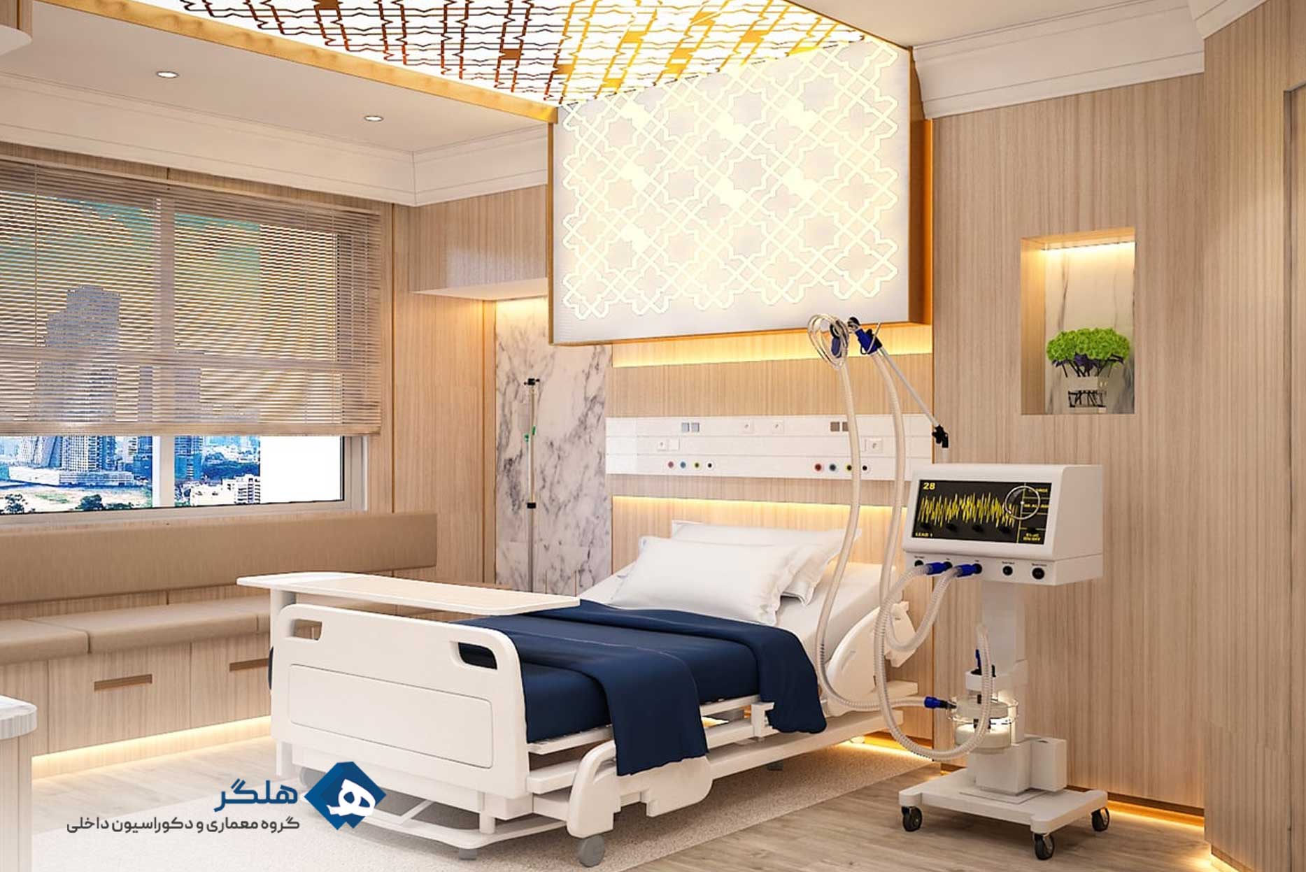 طراحی بخش بستری چند تختخوابی بیمارستان
