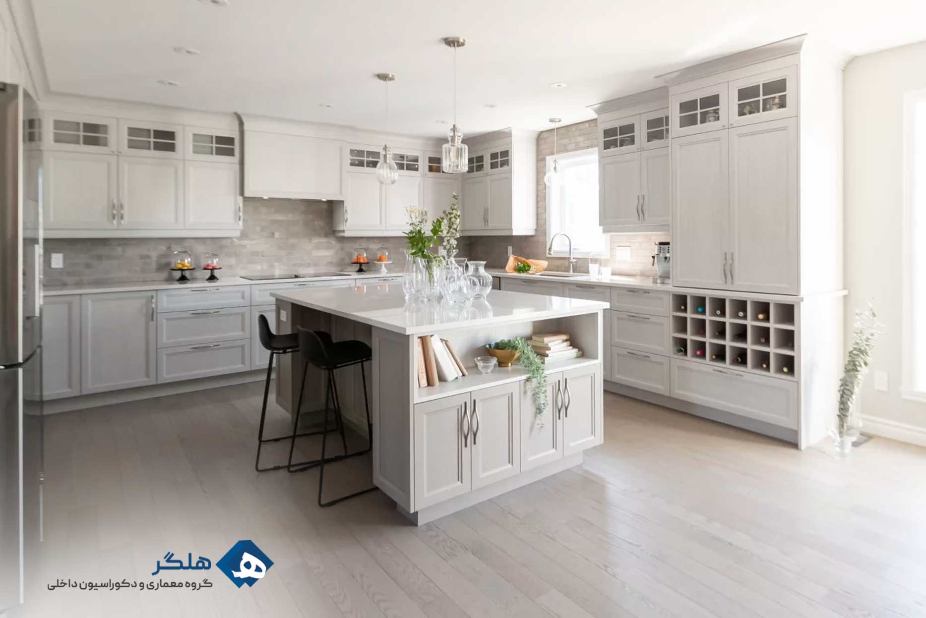 دکوراسیون کابینت آشپزخانه کلاسیک