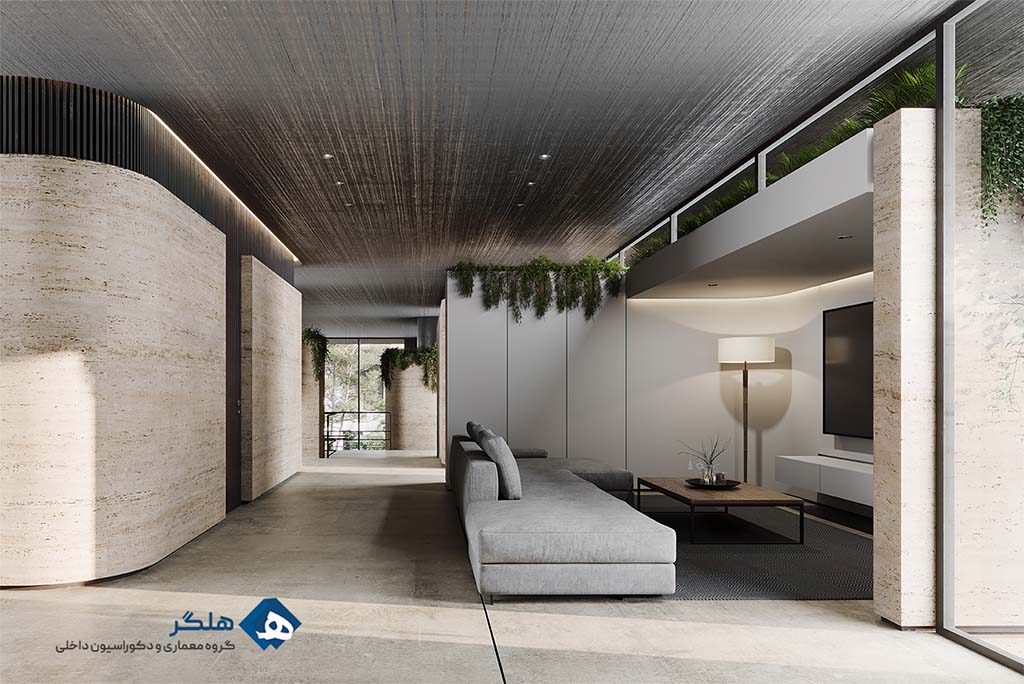 طراحی داخلی ویلای دوبلکس مدرن