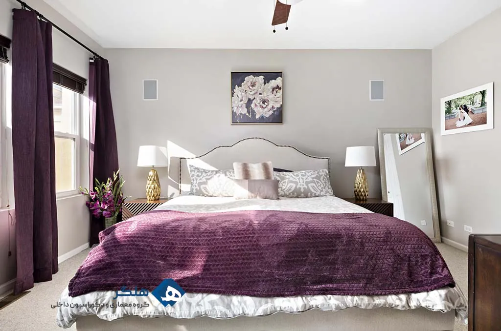 طراحی با استفاده از رنگ بنفش