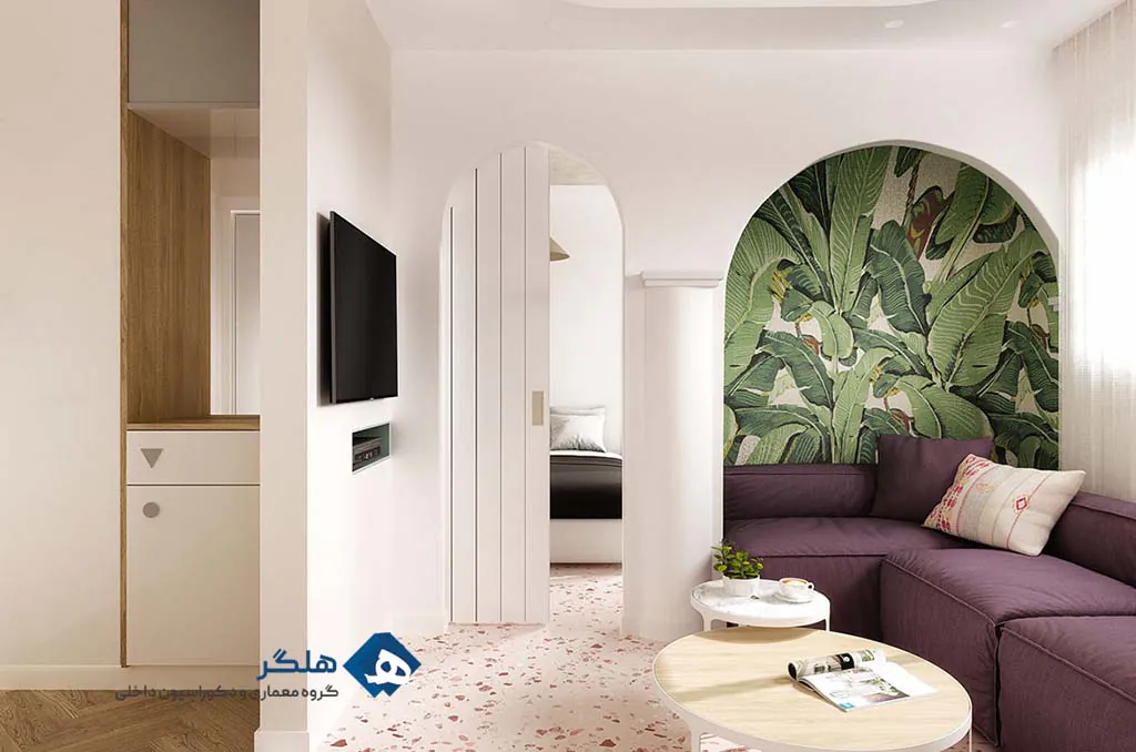 صندلی‌های بنفش