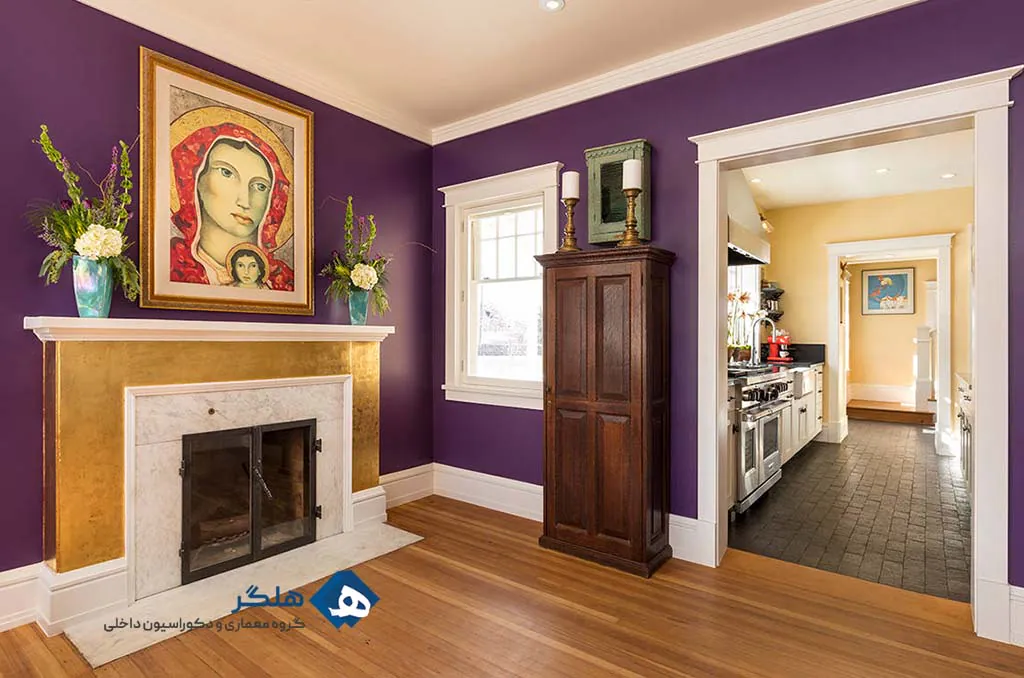 رنگ بنفش در انواع مختلفی از سبک‌های دکوراسیون
