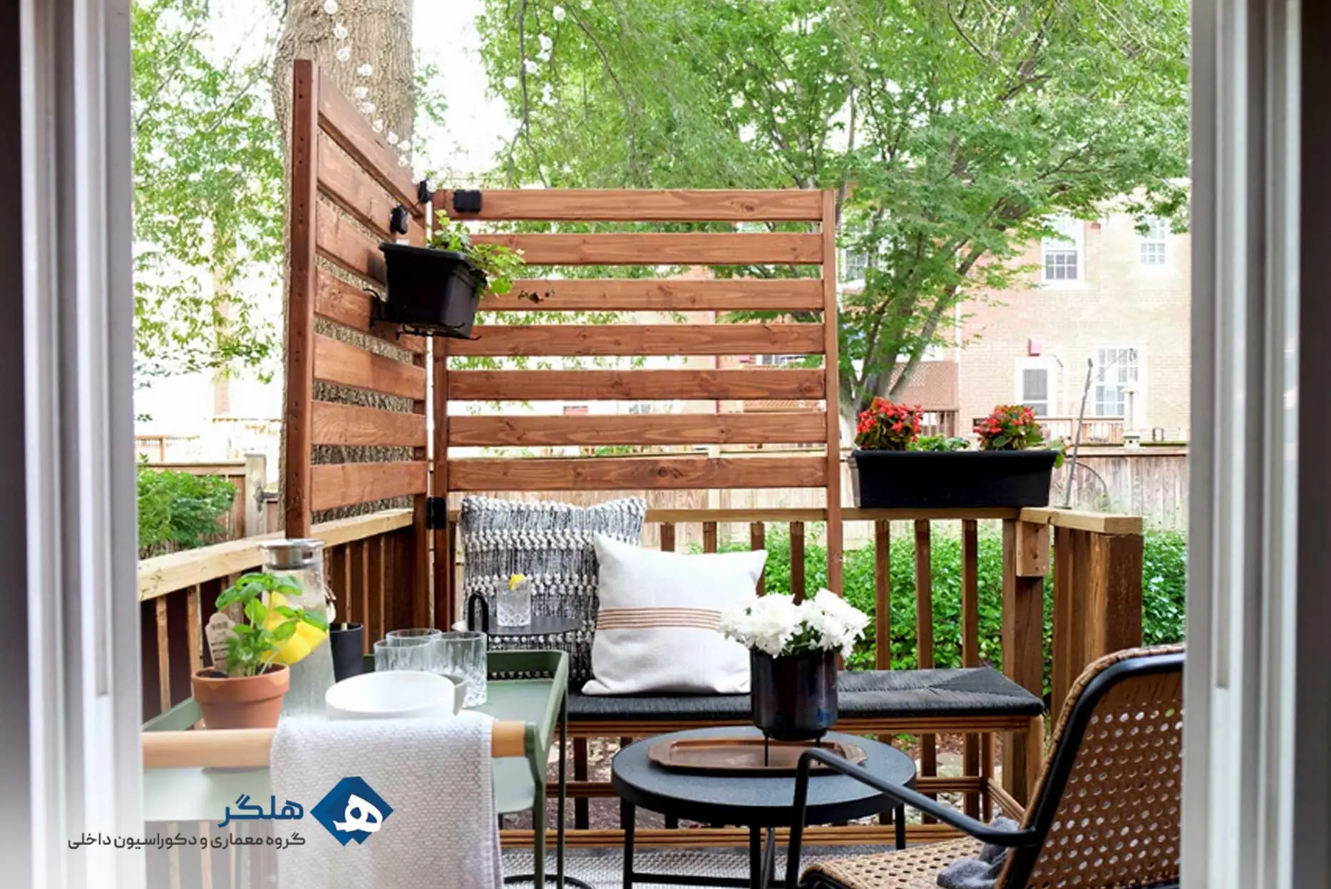 دکور تراس کوچک