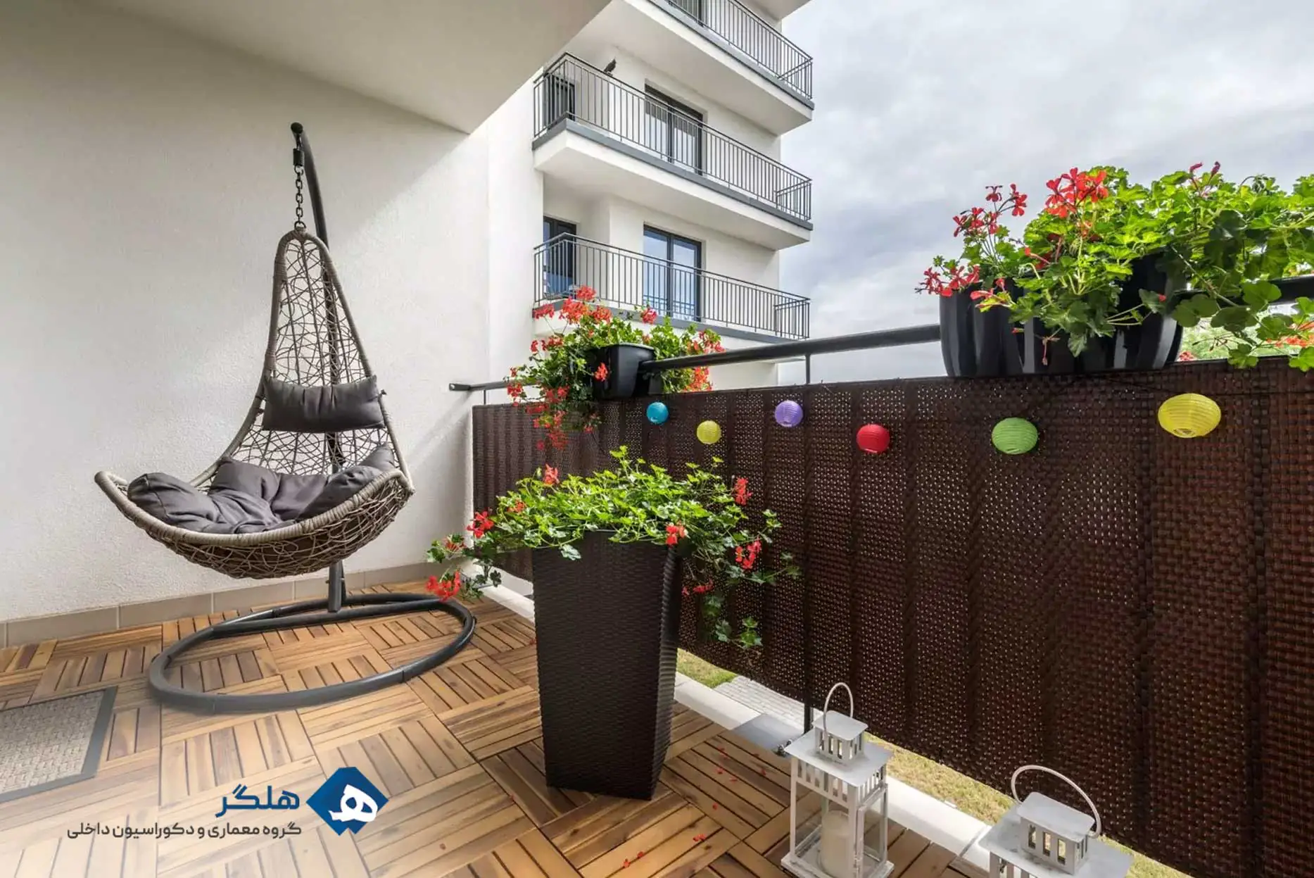 طراحی تراس کوچک