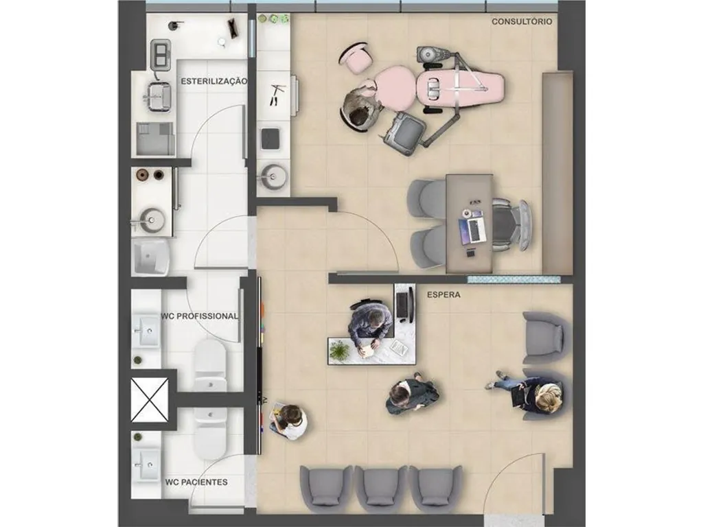 پلان طراحی مطب